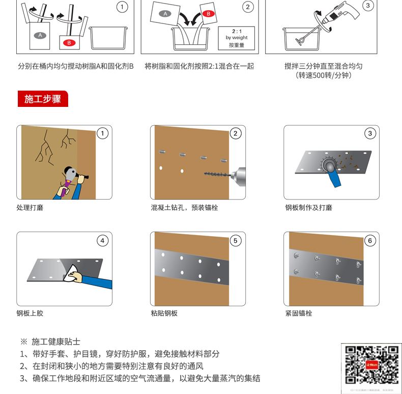 包钢汉南粘钢加固施工过程